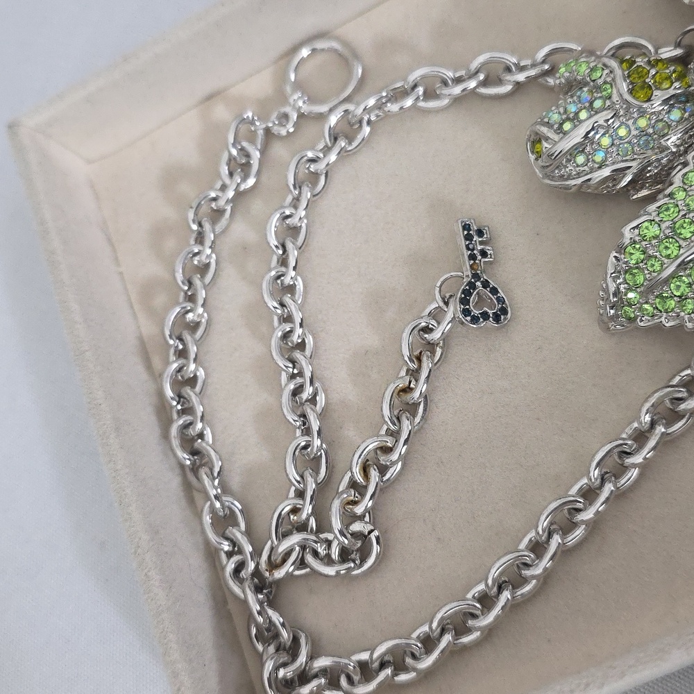 Large Statement Rose Flower Pendant Necklace Stun… - image 8